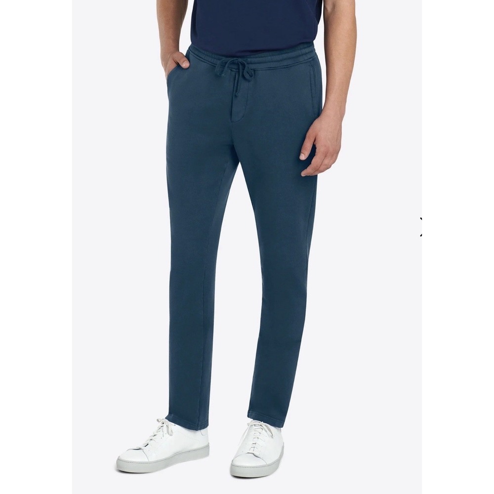 BUGATCHI Comfort Solid Drawstring Pants – Men's XL – Blue Cotton NWT